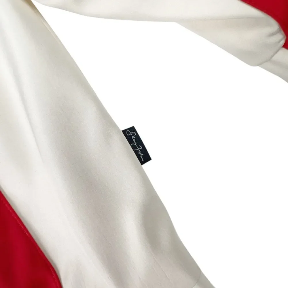 Vintage Sean John Jacket Mens XL Ivory Red Full Zip Hip Hop Y2K